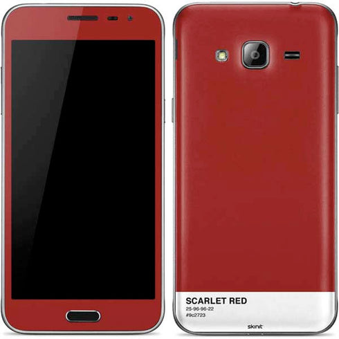 Scarlet Red Galaxy J3 Skin