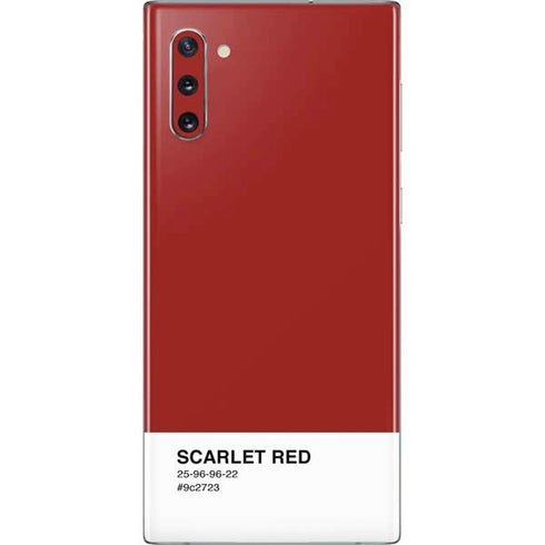 Scarlet Red Galaxy Note 10 Skin