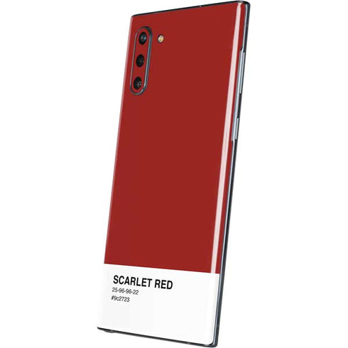 Scarlet Red Galaxy Note 10 Skin