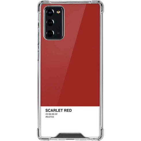 Scarlet Red Galaxy Note20 5G Clear Case