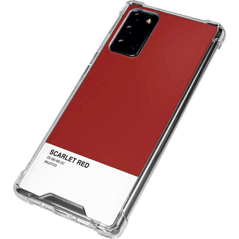 Scarlet Red Galaxy Note20 5G Clear Case