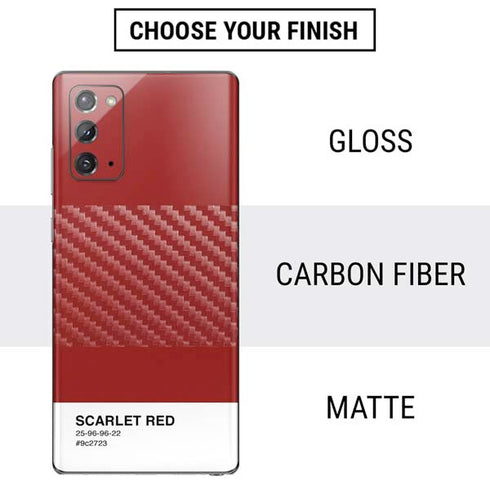 Scarlet Red Galaxy Note20 5G Skin