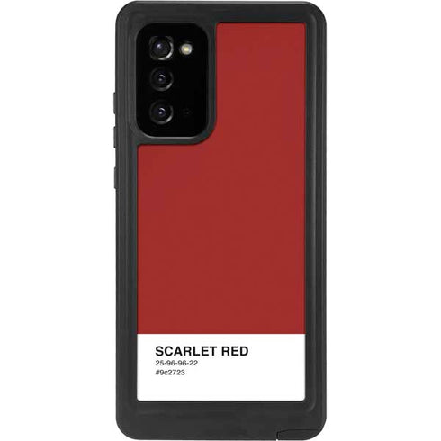 Scarlet Red Galaxy Note20 5G Waterproof Case