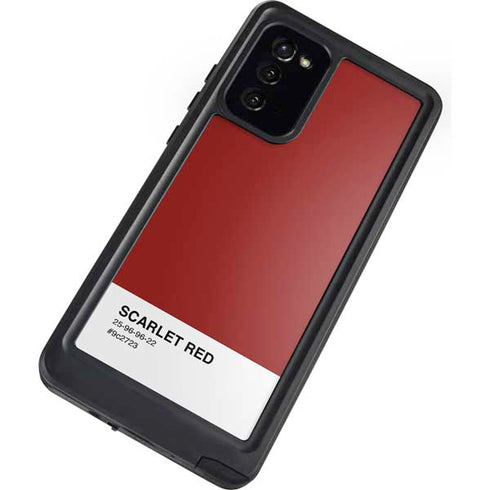 Scarlet Red Galaxy Note20 5G Waterproof Case