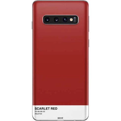 Scarlet Red Galaxy S10 Skin