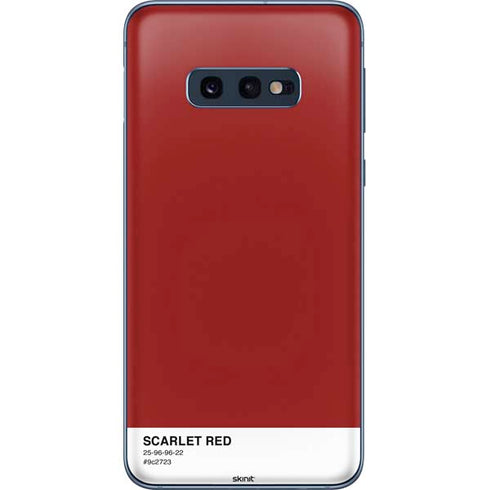 Scarlet Red Galaxy S10e Skin
