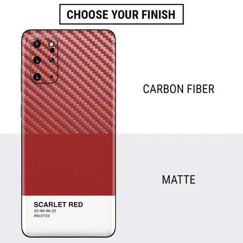 Scarlet Red Galaxy S20 Plus Skin