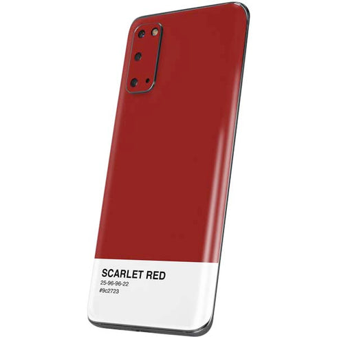 Scarlet Red Galaxy S20 Skin