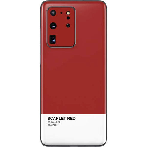 Scarlet Red Galaxy S20 Ultra 5G Skin