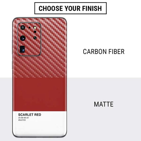 Scarlet Red Galaxy S20 Ultra 5G Skin