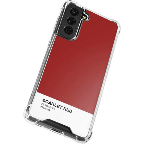 Scarlet Red Galaxy S21 FE Clear Case
