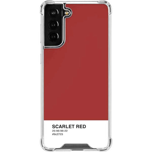 Scarlet Red Galaxy S22 Plus Clear Case