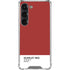 Scarlet Red Galaxy S23 Clear Case