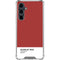 Scarlet Red Galaxy S23 FE Clear Case