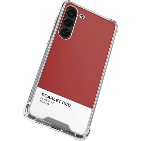 Scarlet Red Galaxy S23 Plus Clear Case