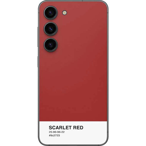 Scarlet Red Galaxy S23 Skin