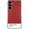 Scarlet Red Galaxy S24 Clear Case