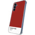 Scarlet Red Galaxy S24 Clear Case