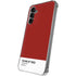 Scarlet Red Galaxy S24 Plus Clear Case