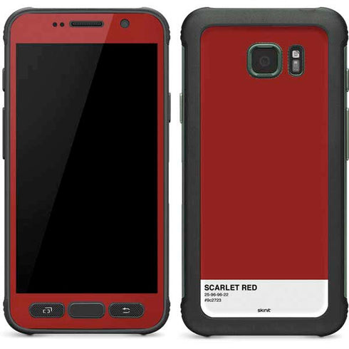 Scarlet Red Galaxy S7 Active Skin