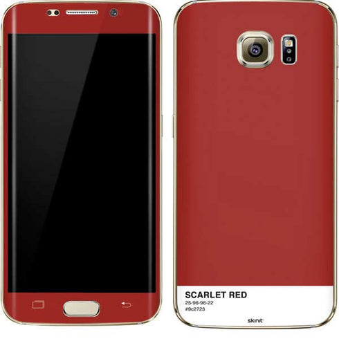 Scarlet Red Galaxy S7 Edge Skin