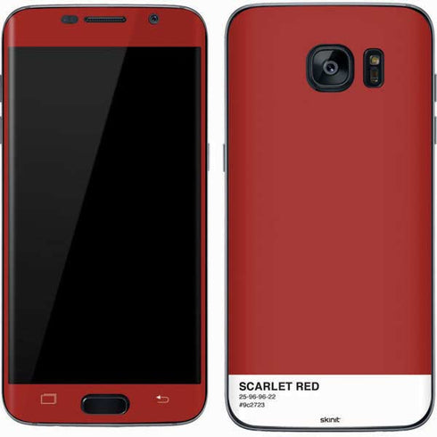 Scarlet Red Galaxy S7 Skin
