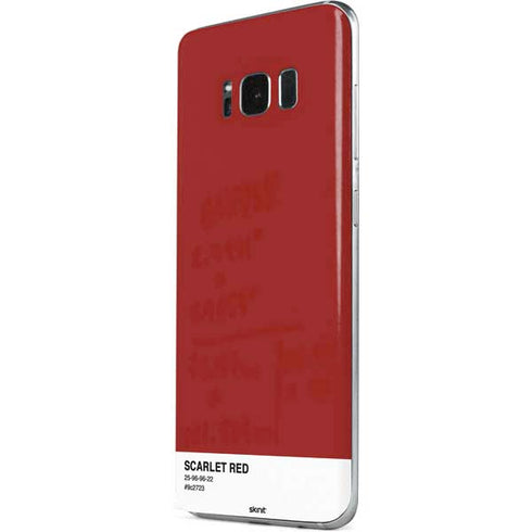 Scarlet Red Galaxy S8 Skin