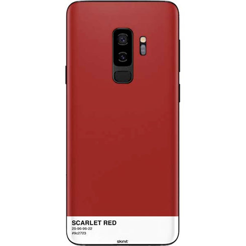Scarlet Red Galaxy S9 Plus Skin