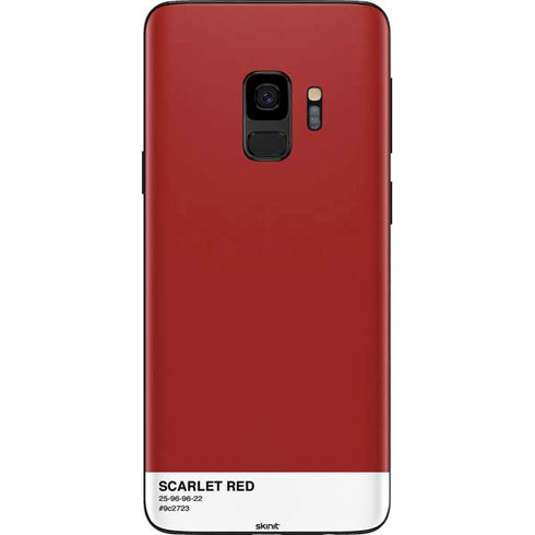 Scarlet Red Galaxy S9 Skin