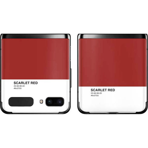 Scarlet Red Galaxy Z Flip Skin
