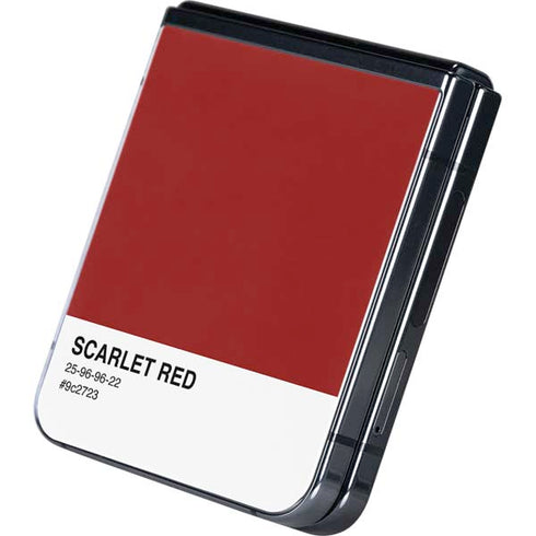 Scarlet Red Galaxy Z Flip5 5G Skin