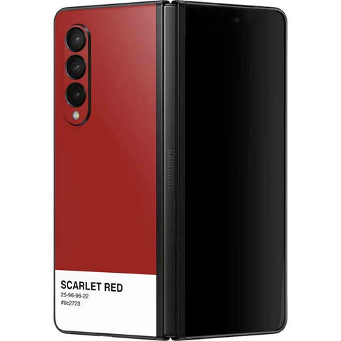 Scarlet Red Galaxy Z Fold3 5G Skin