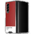 Scarlet Red Galaxy Z Fold4 5G Clear Case