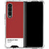 Scarlet Red Galaxy Z Fold4 5G Clear Case