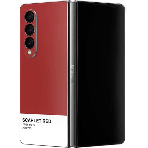 Scarlet Red Galaxy Z Fold4 5G Skin