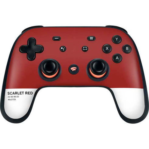 Scarlet Red Google Stadia Controller Skin