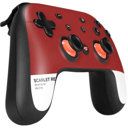 Scarlet Red Google Stadia Controller Skin