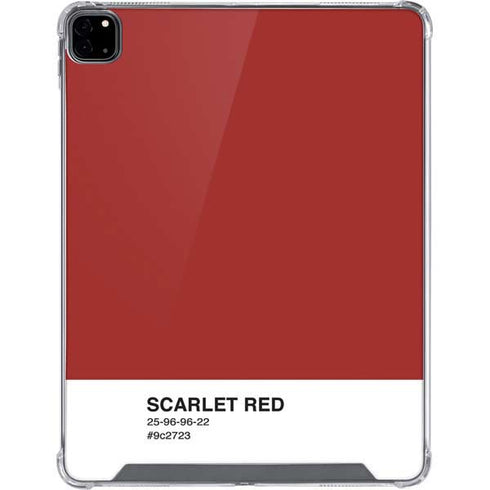 Scarlet Red iPad Pro 12.9in (2020) Clear Case