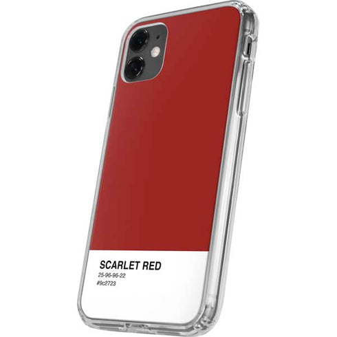 Scarlet Red iPhone 11 Clear Case