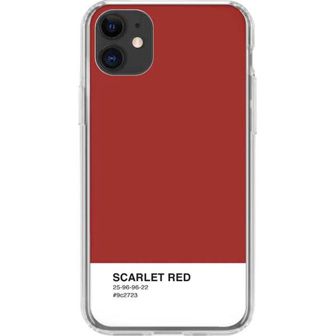 Scarlet Red iPhone 11 Clear Case