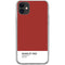 Scarlet Red iPhone 11 Clear Case