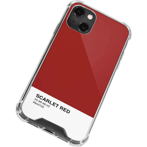 Scarlet Red iPhone 13 Mini Clear Case