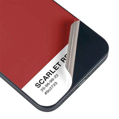Scarlet Red iPhone 15 Plus Skin