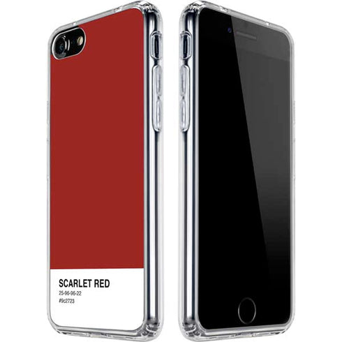 Scarlet Red iPhone SE (2nd & 3rd Gen) Clear Case