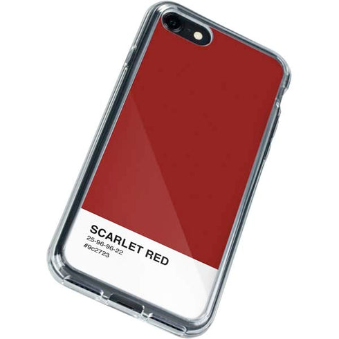 Scarlet Red iPhone SE (2nd & 3rd Gen) Clear Case