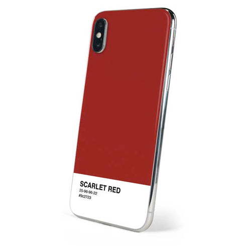 Scarlet Red iPhone X Skin