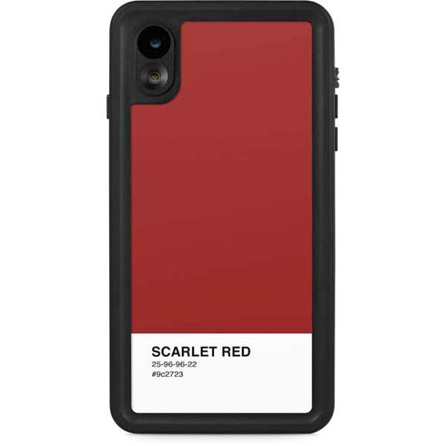 Scarlet Red iPhone XR Waterproof Case