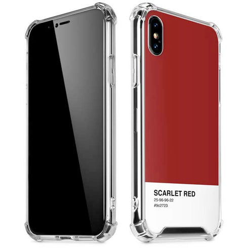 Scarlet Red iPhone XS Max Clear Case