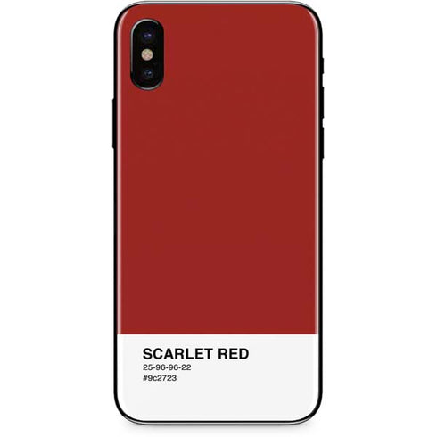 Scarlet Red iPhone XS Skin