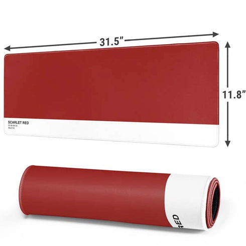 Scarlet Red Gaming Mouse Pad